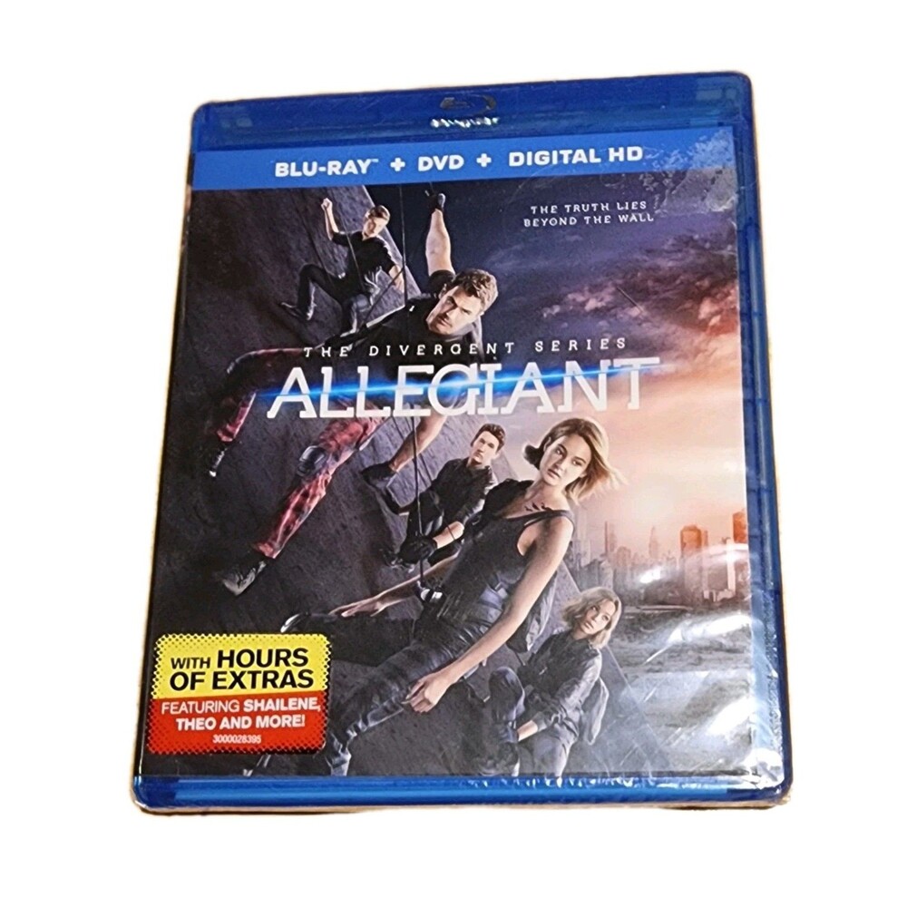 The Divergent Series: Allegiant Blu-ray + DVD + Digital HD Disc Set 2016 - New